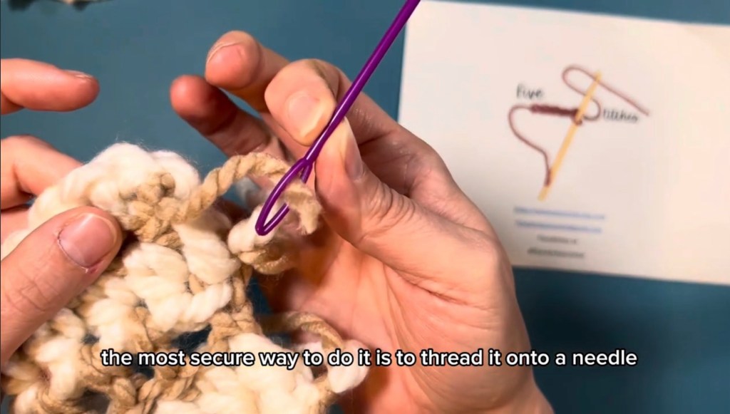 Crochet tutorial: Weaving in ends