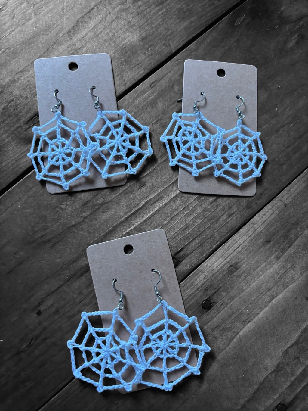 Spooky Spiderweb Earrings Crochet Pattern – TESTER&nbsp;DRAFT